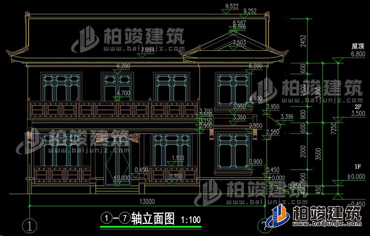 正立面图